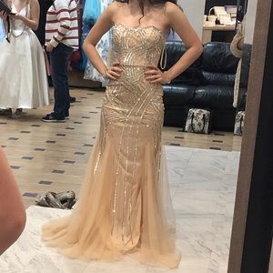 Champagne Prom Dress 🌸